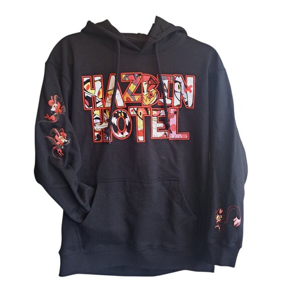 Hazbin Hotel Character Logo Hoodie with Charlie Morningstar, KeeKee Size Med - Picture 4 of 8